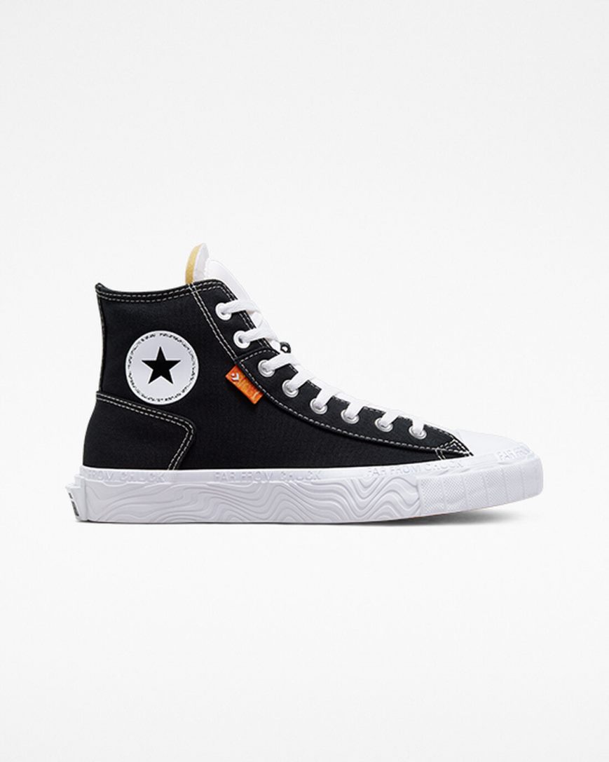 Dámské Boty Vysoké Converse Chuck Taylor Alt Star Platene Černé Bílé | CZ OJTS89